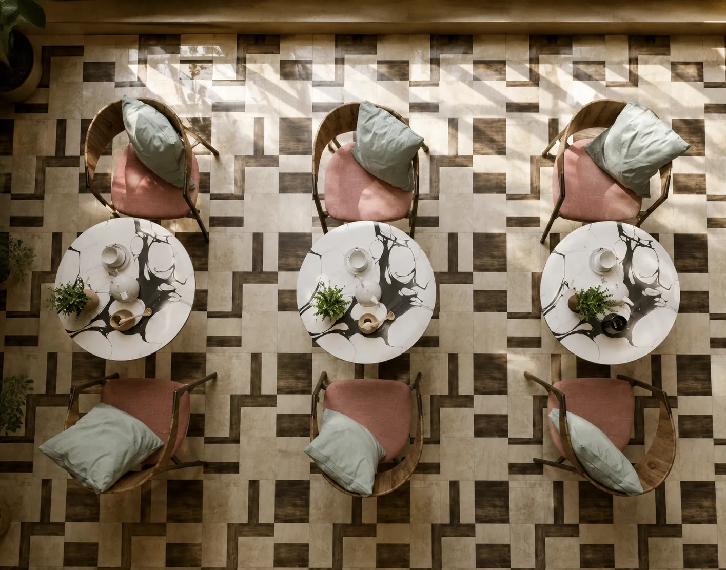 Café bar interior designed by Forty Seven Interiors